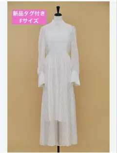 【新品タグ付き】lily brown ラメカットジャガードワンピース