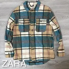【最終値下げ】ZARA ネルシャツ チェック(M〜Lサイズ)