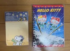 スヌーピー ハローキティ メモ帳 ノート