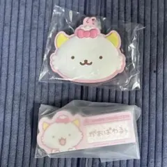 サンリオ　シークレットラバーミラーキーホルダー 名札バッジ がおぱわるぅ