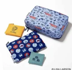 大人のおしゃれ手帖付録　2月号　付録 LISA LARSON ポーチ 4点セット