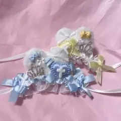 ♡様専用 ぬい ヘッドドレス 黄色+水色