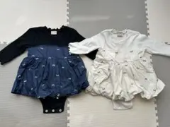 長袖ロンパース2点セット