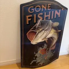 Gone Fishin' アートボード38.1cm x 58.42cm