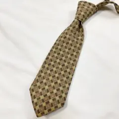 【美品】LANCEL ランセル 総柄 ネクタイ シルク100％ イタリア製