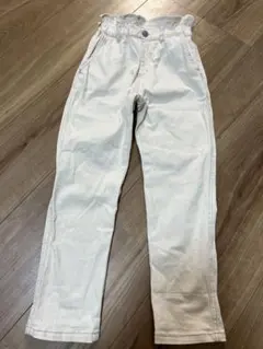 ブランシェス　120 ハイウェストパンツ　白