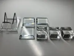 【美品！まとめ売り】天然石 台座 7点セット ガラス スフィア用 アクリル