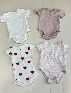 半袖ロンパース 女の子　4点セット