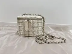 herlipto Tweed Crystal Vanity Bag - メルカリ