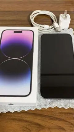 Apple iPhone 14 Pro ディープパープル 本体（ケース等＋＠）