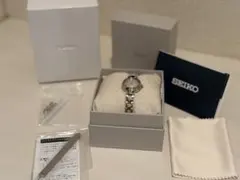 SEIKO ソーラー時計 シルバー/ローズゴールド