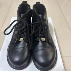 女の子ブーツ　黒　20センチ