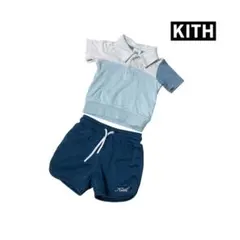 KITH KIDS アイレット刺繍 セットアップ シャツ ショーツ 白 4/5