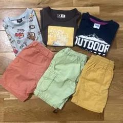 110cm Tシャツとショートパンツセット