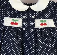 Question Everything　半袖スモッキングワンピース　2-3y