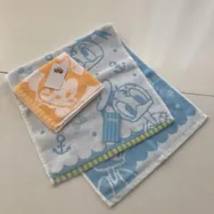ディズニーキャラクター　フェイスタオル　ハンドタオル