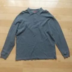 LLBean グレー 長袖ポロシャツ L-TALL 古着　アメカジ