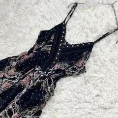 axes femme ワンピース キャミワンピース 花柄 レース