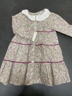 ご専用 プティマイン ピーターラビット 花柄ワンピース 90