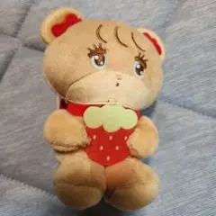 いちごマスコットぬいぐるみ　ラテ