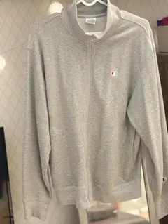 Champion グレー ジップアップ スウェット F