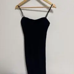 ベロアキャミワンピース
