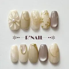 即購入❌ ニュアンスネイル ウエディング マグネット淡色ぷっくりブライダル 韓国