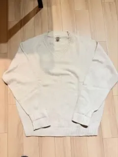 LEMAIRE ルメール ウールVネックセーター クリーム XS - メルカリ