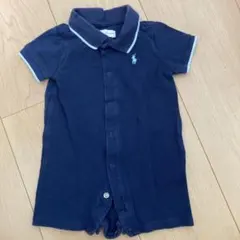 ポロ　ラルフローレン　ネイビー ロンパース 70 半袖