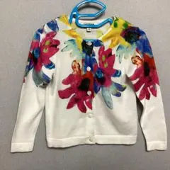 GAULTIER bebeゴルチエ べべ＊花柄カーディガン 2a