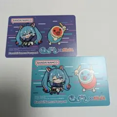Bandai Namco 20周年バナパスパスポート BANDAI NAMCO 初音ミク パスポートカード バナパス 2種セット