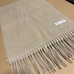 限定値下げ✨️ 美品 カシミヤ100% ベージュ マフラー フリンジ付き