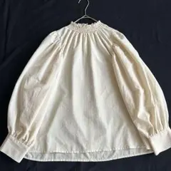 【美品】レトロガール スタンドカラーぽわん袖 卒業 入学 オフィス
