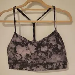 Lululemon スポーツブラ グレー×パープル系