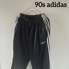 90sOLDadidasオールドアディダストラックパンツメンズ長ズボンブラック