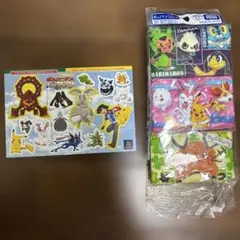 ポケモンXY ポケットティッシュ　シール　ボルケニオンとマギアナ　　　　a