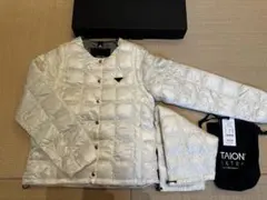 TAION EXTRA アイボリーダウンジャケット