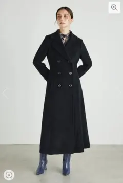 セール‼️【新品未使用】rienda シンデレララインコート ブラック S ロング rienda ＃23シンデレララインコート Multi_1 -ファッション通販