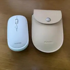 ELECOM ワイヤレスマウス M-T10BB ホワイト ケース付き