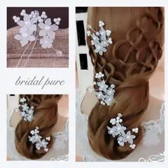 可愛い♡3連フラワー 髪飾り 限定3点セット