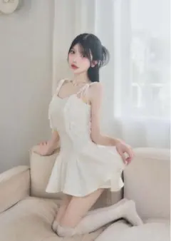 ベリアミミ BELEARMIMI ボリュームツイードミニワンピース