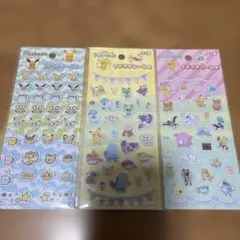 【新品未使用】ポケモン　プチプチシール　3 4