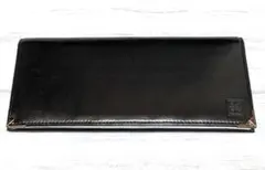 GIVENCHY 二つ折り財布 ブラック レザー ロゴ金具（シルバー色） 札入れのサムネイル