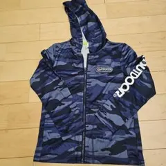 中古　OUTDOOR 迷彩柄パーカー 140