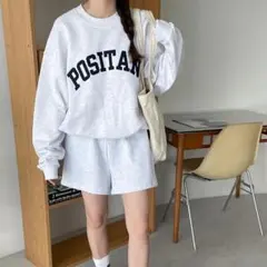 新品 スウェット トレーナー 長袖 オーバーサイズ 韓国 ファッション