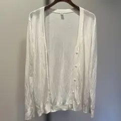 UNIQLOホワイトカーディガン 2XLサイズ