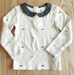 baby GAP ギャップ リボン柄 長袖カットソー 100cm ホワイト