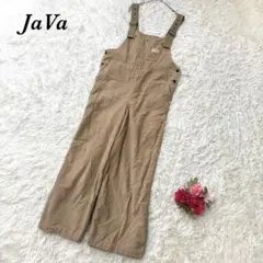 ジャバ サロペット コーデュロイ M ベージュ系 オーバーオール ワイド レトロ