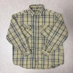 カーハート Carhartt 90s ヘビーネルシャツ ベージュチェック L