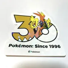 韓国 ポケモン 30周年ロゴステッカー バシャーモ - メルカリ